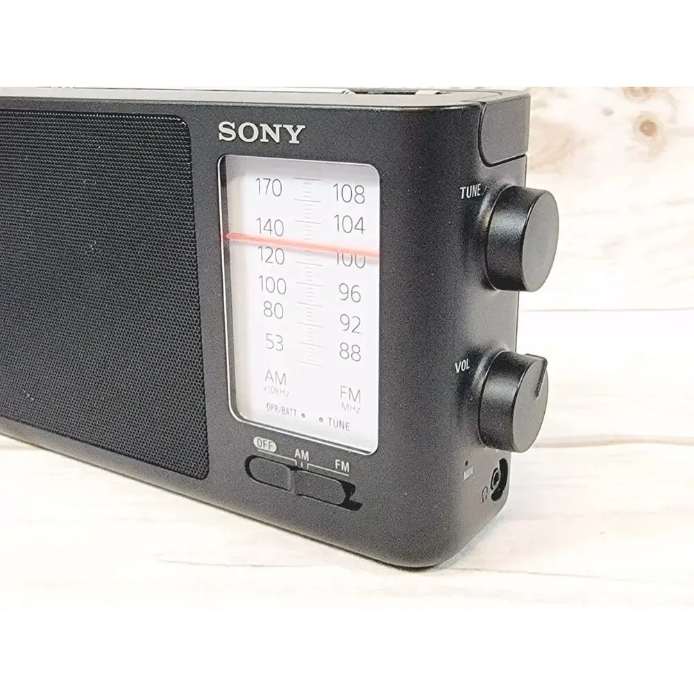 Sony ICF-506 Analog Tuning Portable FM/AM Radio Tested Excellent